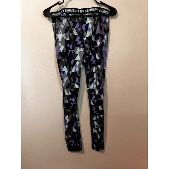 Women's Under Armour Geometric Print Leggings [EXCELLENT] - Picture 2 of 3